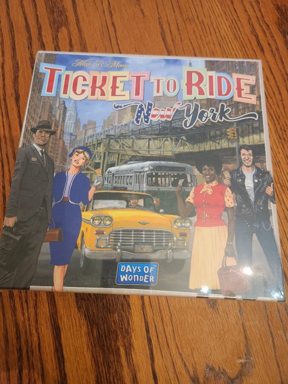 Ticket to Ride New York Board Game - Colorful Vintage Map Art